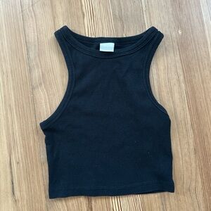 H&M Black Ribbed Tank Top